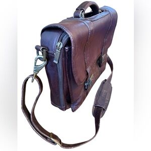 Claire Chase Porthole leather burgundy Men's Bag